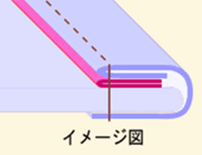 テープ2枚を同時に縫うには？